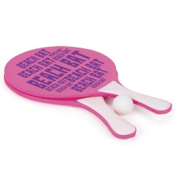 Wooden Paddle Bat Set (Pink)