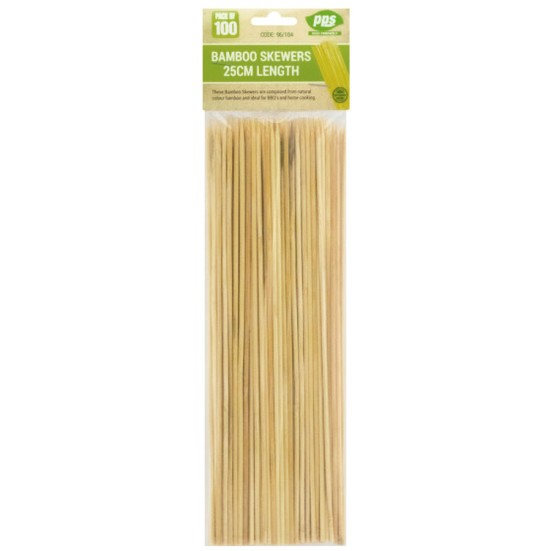 Party BBQ Skewers 25cm (100 Pack)