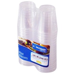 Clear Plastic 20ml Shot Glasses (32 Pack)