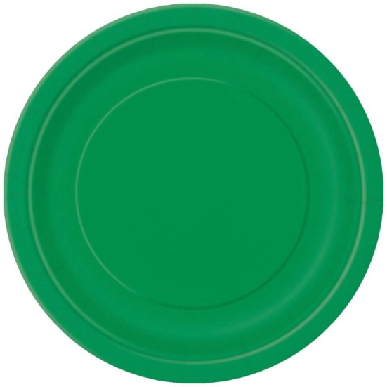 Emerald Green 9" Plates (16 Pack)