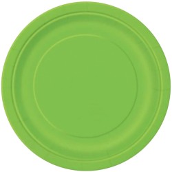 Lime Green 9" Plates (16 Pack)