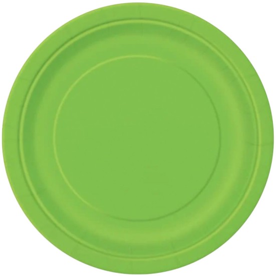 Lime Green 9" Plates (16 Pack)