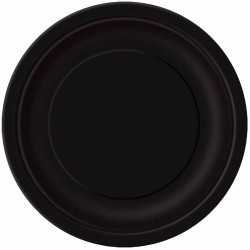 Midnight Black 9" Plates (16 Pack)