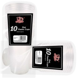 Pint Plastic Drinking Cups (10 Pack)