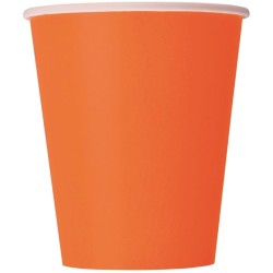 Pumpkin Orange Party Cups (14 Pack)