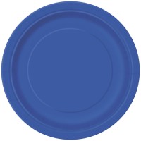Royal Blue 9" Plates (16 Pack)