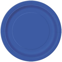 Royal Blue 9" Plates (16 Pack)