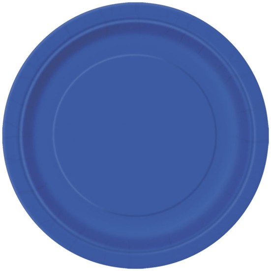 Royal Blue 9" Plates (16 Pack)