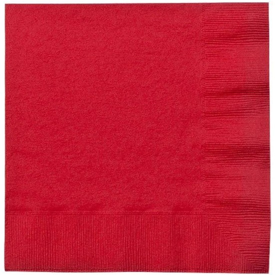 Ruby Red Napkins (20 Pack)