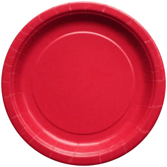 Ruby Red 9" Plates (16 Pack)
