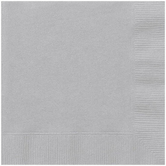 Silver Napkins (20 Pack)