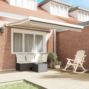 Automatic Retractable Awning Beige 300x250 cm,  Awning Replacement Fabric for 3x2.5 m Frame Beige