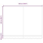 Automatic Retractable Awning Beige 350x250 cm,  Awning Replacement Fabric for 3.5x2.5 m Frame Beige
