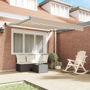 Automatic Retractable Awning Beige 300x250 cm,  Awning Replacement Fabric for 3x2.5 m Frame Beige