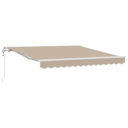 Automatic Retractable Awning Beige 300x250 cm,  Awning Replacement Fabric for 3x2,5 m Frame Beige
