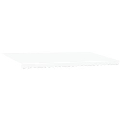 Manual Retractable Awning with LED White 600x300 cm,  Awning Replacement Fabric for 6x3 m Frame White