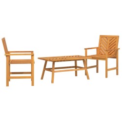 3 Piece Garden Lounge Set Solid Wood Acacia