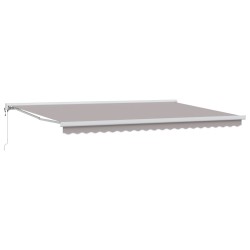 Automatic Retractable Awning Light Grey 500x300 cm,  Awning Replacement Fabric for 5x3 m Frame Light Grey
