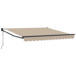 Automatic Retractable Awning Beige 350x250 cm,  Awning Replacement Fabric for 3,5x2,5 m Frame Beige
