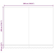 Automatic Retractable Awning Beige 400x300 cm,  Awning Replacement Fabric for 4x3 m Frame Beige