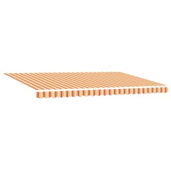 Manual Retractable Awning Yellow and Orange 500x350 cm