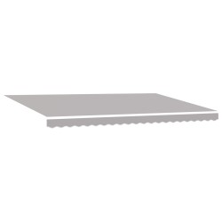 Automatic Retractable Awning Light Grey 500x300 cm,  Awning Replacement Fabric for 5x3 m Frame Light Grey