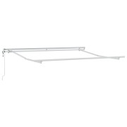 Automatic Retractable Awning Black 300x250 cm,  Awning Replacement Fabric for 3x2.5 m Frame Black