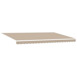Automatic Retractable Awning Beige 500x350 cm,  Awning Replacement Fabric for 5x3.5 m Frame Beige