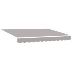 Automatic Retractable Awning Light Grey 350x250 cm,  Awning Replacement Fabric for 3,5x2,5 m Frame Light Grey