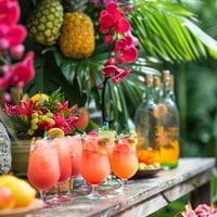 Tropical Themed Garden